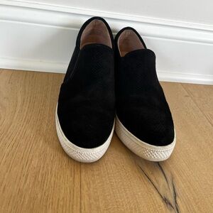 Caslon Black and White Platform Slip-On Shoes